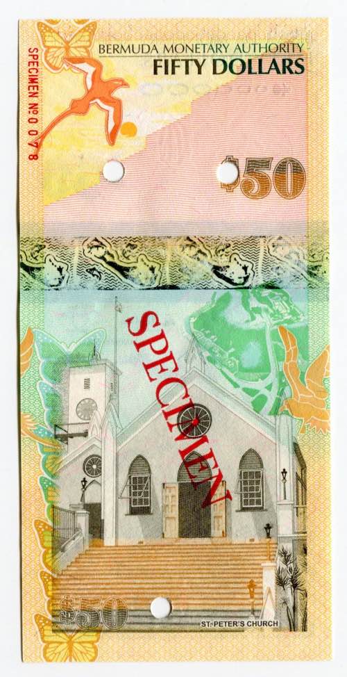 Bermuda 50 Dollars 2009 Specimen - ... 