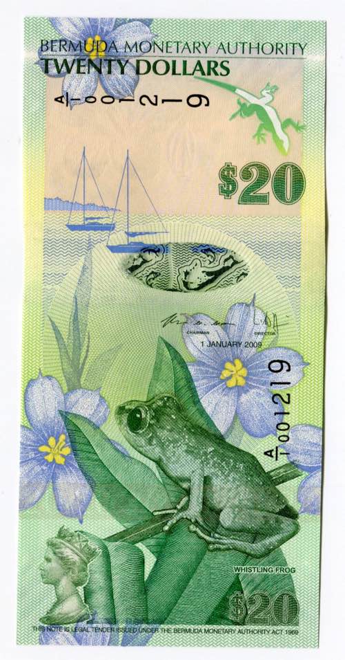 Bermuda 20 Dollars 2009 - P# 60b; ... 