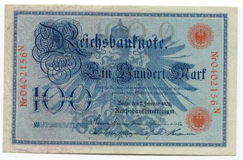 Germany - Empire 100 Mark 1908 - ... 