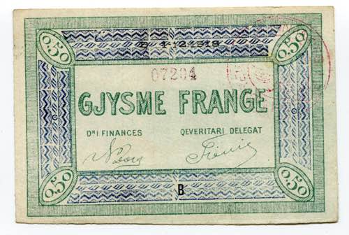 Albania 0.50 Frange 1918 - P# ... 