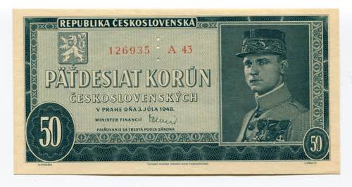 Czechoslovakia 50 Korun 1948 ... 