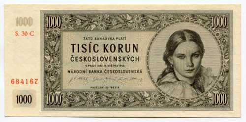 Czechoslovakia 1000 Korun 1945 - ... 