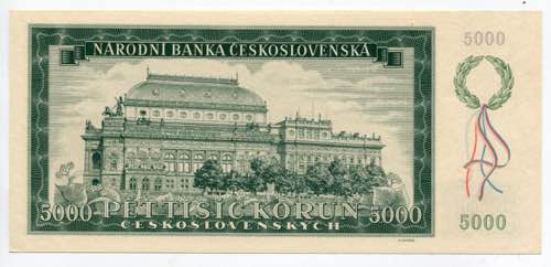 Czechoslovakia 5000 Korun 1945 - ... 