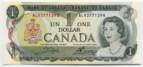Canada 1 Dollar 1973 - P# 85c; # ... 
