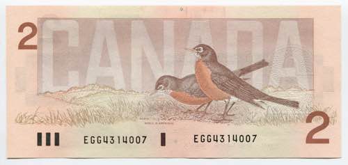 Canada 2 Dollars 1986 - P# 94b; # ... 
