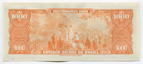 Brazil 1000 Cruzeiros 1961 RARE - ... 