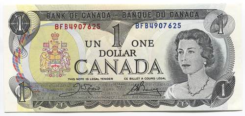 Canada 1 Dollar 1973 - P# 85c; № ... 