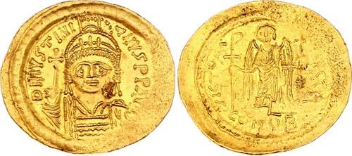 Roman Empire Solidus 527 - 565 ... 