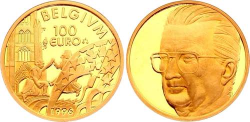 Belgium 100 Euro Gold Medal 1996 - ... 