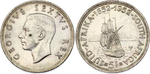 South Africa 5 Shillings 1952 - ... 