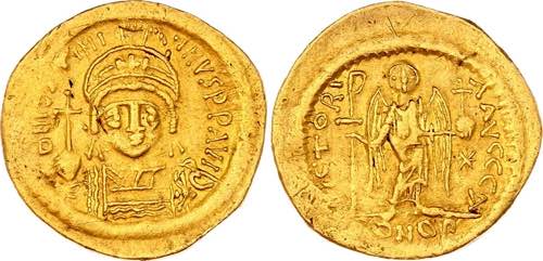 Byzantium Solidus 517 - 518 AD ... 