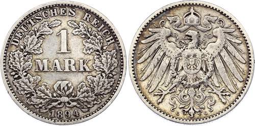 Germany - Empire 1 Mark 1894 C - ... 