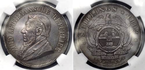 South Africa 5 Shillings 1892 NGC ... 