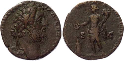 Roman Empire Sestertius 180 - 192 ... 