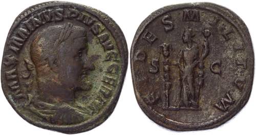Roman Empire Sestertius 235 AD, ... 