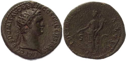 Roman Empire Dupondius 92 - 94 AD, ... 