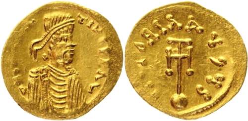 Byzantium Semissis 641 - 688 AD, ... 