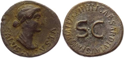 Roman Republic Livia AE Dupondius ... 