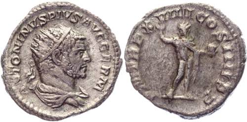 Roman Empire Antoninianus 216 AD, ... 