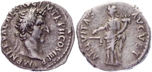 Roman Empire Denarius 96 AD, Nerva ... 