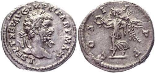 Roman Empire Denarius 198 - 200 ... 