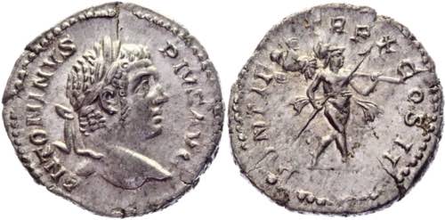 Roman Empire Denarius 205 - 207 ... 