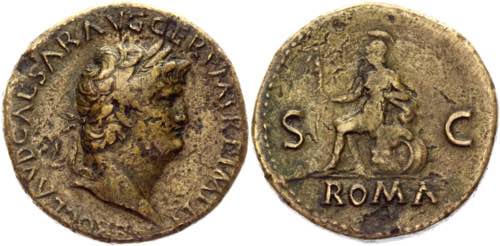 Roman Empire Sestertius 65 AD, ... 