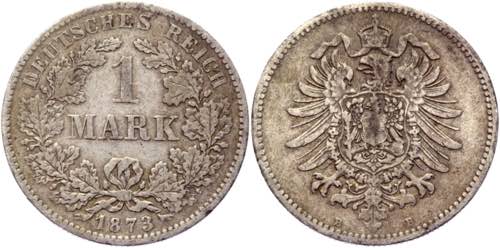 Germany - Empire 1 Mark 1873 B - ... 