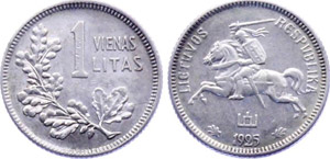 Lithuania 1 Litas 1925 KM#76