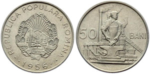 Romania 50 Bani 1956 KM#86