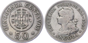 Angola 50 Centavos 1927 KM#69