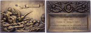 Argentina Bronze Medal 1910 by Riberon ... 