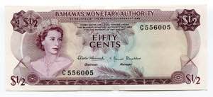 Bahamas 50 Cents 1968 ... 