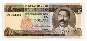Barbados 10 Dollars 1973 ... 