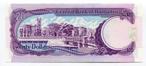 Barbados 20 Dollars 1993 (ND) - P# 44; UNC