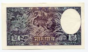 Nepal 5 Mohru 1951 (ND) - P# 5; AUNC