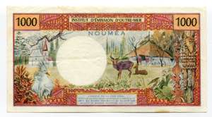 New Caledonia 1000 Francs 1971 (ND) - P# 64a