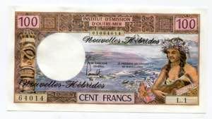 New Hebrides 100 Francs ... 