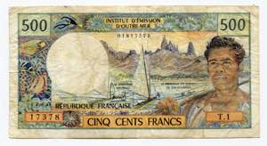 Tahiti 500 Francs 1985 ... 