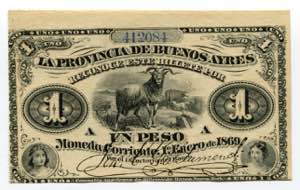 Argentina 1 Peso 1869  - ... 