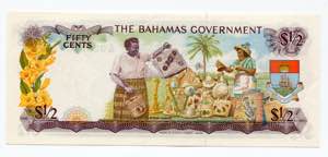 Bahamas 50 Cents 1965 (ND) - P# 17a; AUNC