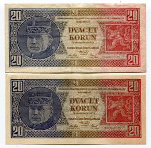 Czechoslovakia 2 x 20 ... 