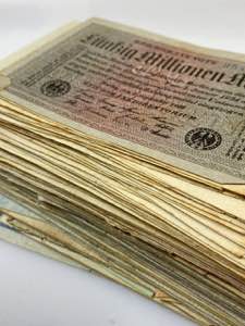 Germany - Empire Lot of 256 Banknotes 1918 - ... 