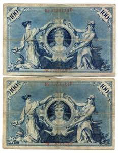 Germany - Empire 2 x 100 Mark 1903 & 1907 - ... 