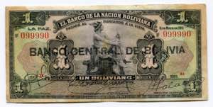 Bolivia 1 Boliviano 1911 ... 