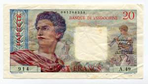 Tahiti 20 Francs 1954 - ... 