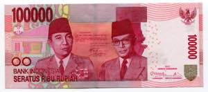 Indonesia 100000 Rupiah ... 