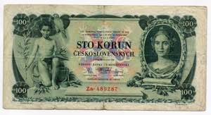 Czechoslovakia 100 Korun 1931  - P# 23a; # ... 