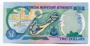 Bermuda 2 Dollars 2000  - P# 50a; UNC