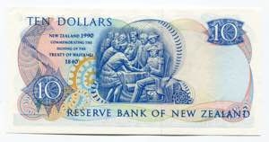 New Zealand 10 Dollars 1990 Commermorative ... 